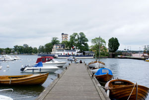 Hafen von Västervik in Schweden